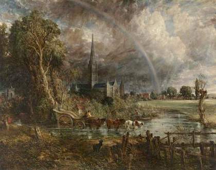 John Constable, Salisbury Cathedral from the Meadows 1831